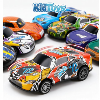 Thùng 30 xe ô tô KidToys – đồ chơi xe mô hình nhiều màu kèm hộp đựng cho bé