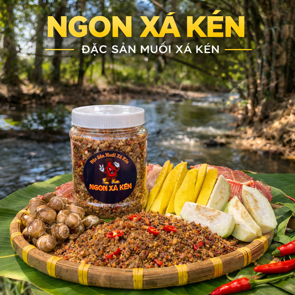 Muối Xá Kén Đặc Sản Chấm Trái Cây Thơm Ngon Đậm Vị Hủ Tiện Lợi.