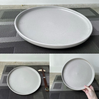 Dĩa Gốm Cạn Gam Màu Lạnh Trung Tính - Gốm Nhật 2hand
