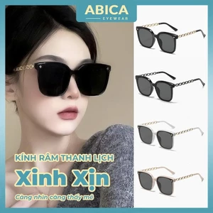 Kính râm mát nữ gọng vuông mắt kính chống UV400 và tia bức xạ bảo vệ mắt thời trang trong cách Hàn Quốc ABICA 286