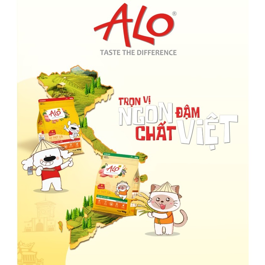 [Túi 2.6kg] Hạt Alo Dog Cho Chó, Thức Ăn Hạt Dành Cho Chó Giàu Dinh Dưỡng Tăng Sức Đề Kháng