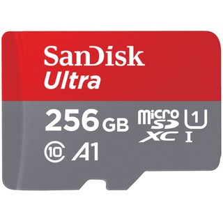 Thẻ nhớ MicroSDXC SanDisk Ultra A1 256GB 800x U1 đọc 150MB/s, ghi 35MB/s hỗ trợ video 2K (Đỏ) - Phụ Kiện Nhất Tín