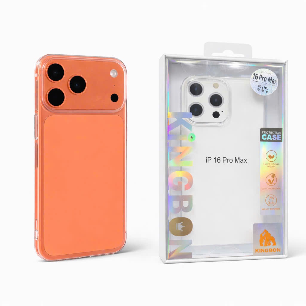 Ốp Lưng IPhone Nhựa Cứng Trong Suốt Cao Cấp Siêu Mỏng Chống Ố KiNGBON  Cho 12 đến 17 pro max