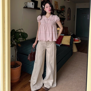 NAVIE - Quần tây kaki ống suông CLARE thời trang nữ