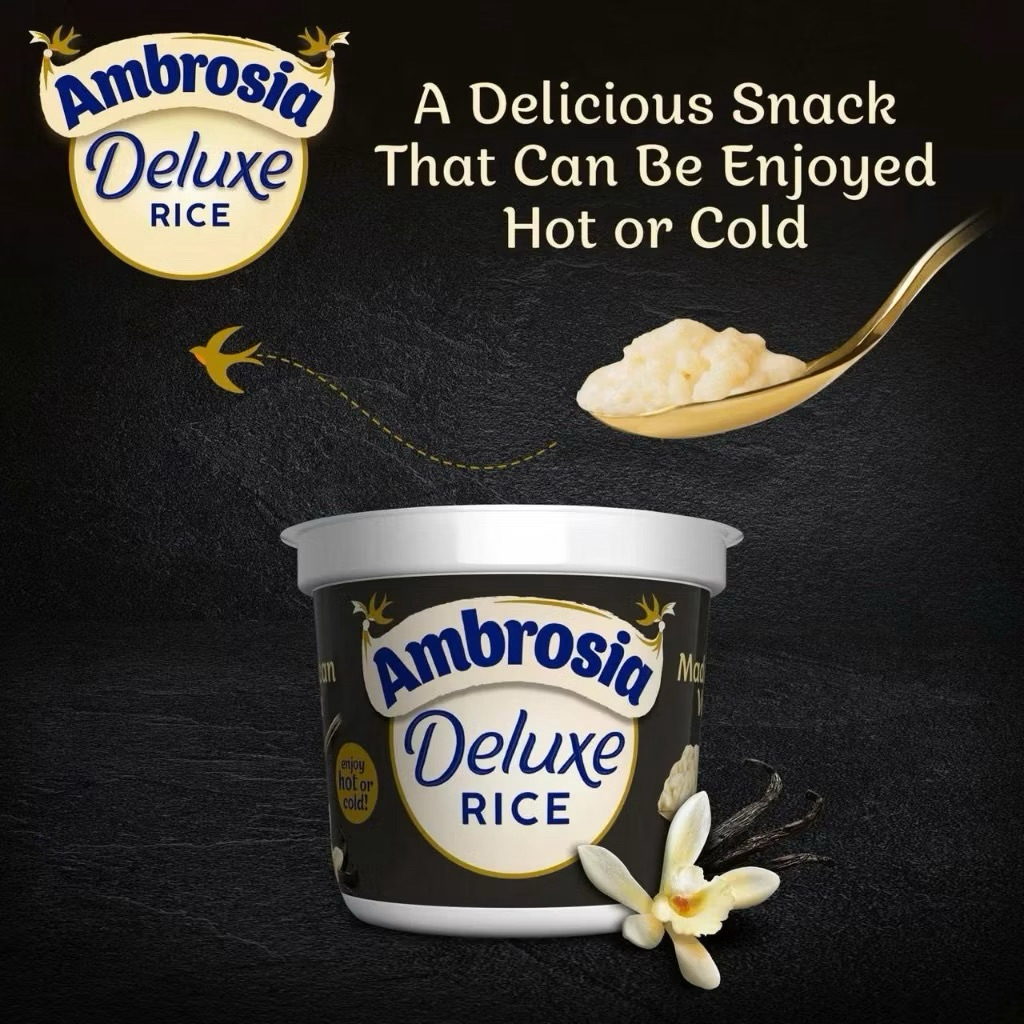 Váng sữa Ambrosia cho bé 6m+ Vỉ 6 hộp x 55G, váng Ambrosia Deluxe Vỉ 2 Hộp 120g  Anh Quốc UK