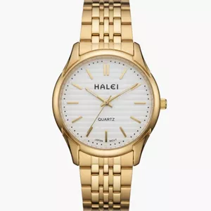 Đồng Hồ Cặp Đôi Halei HL597 Máy Nhật Sapphire Chống Nước 3ATM Dây Thép Không Gỉ Tặng Pin