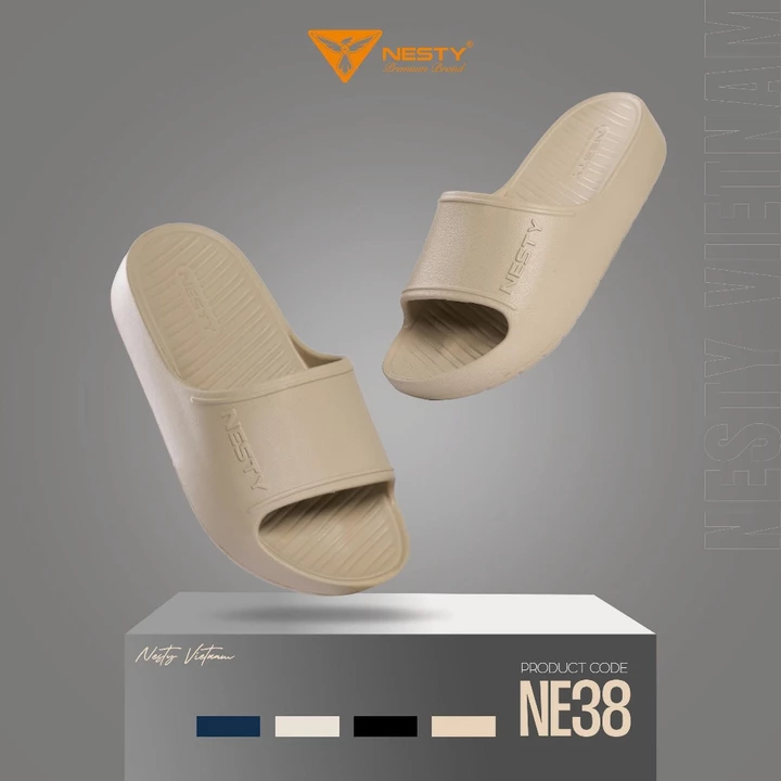 Dép Bánh Mì Nesty Unisex Đúc Nguyên Khối Chất Liệu Eva Nhẹ, Chống Thấm Nước NE38