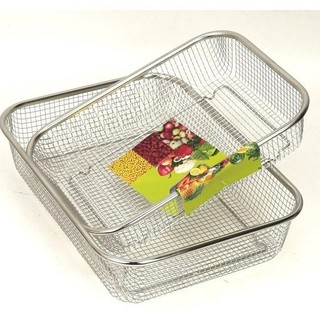 Rổ inox lưới kiểu Nhật đựng thức ăn chiên, đựng trái cây, đựng rau tiện lợi