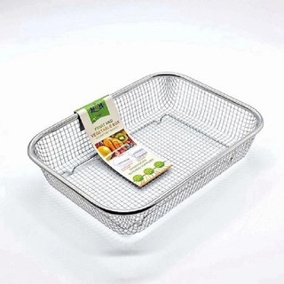 Rổ inox lưới kiểu Nhật đựng thức ăn chiên, đựng trái cây, đựng rau tiện lợi