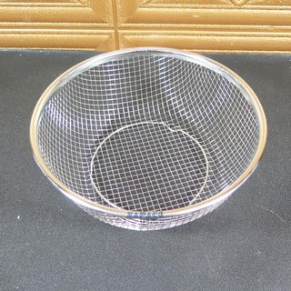 Rổ inox lưới kiểu Nhật đựng thức ăn chiên, đựng trái cây, đựng rau tiện lợi