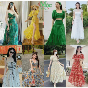 QC_ TỔNG HỢP_ đầm váy dài, đầm maxi mặc hè đi biển, du lịch đi chơi dáng dài maxi nhẹ nhàng