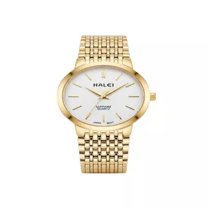 Đồng Hồ Cặp Đôi Halei HL6019 Máy Nhật Sapphire Chống Nước 3ATM Dây Thép Không Gỉ Tặng Pin