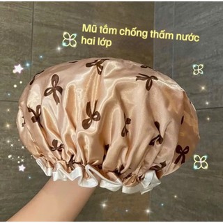 Mũ Trùm Đầu 2 Lớp Chống Nước Dùng Khi Ủ Tóc - Skincare - Tắm Chất Liệu Cao Cấp - Mũ Trùm Đầu Dùng Chùm Khi Tắm, Ủ Tóc