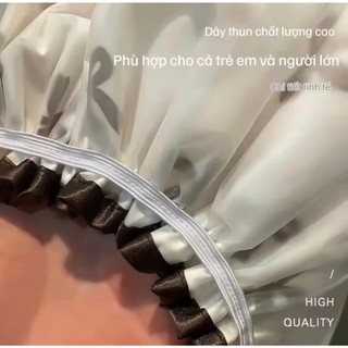 Mũ Trùm Đầu 2 Lớp Chống Nước Dùng Khi Ủ Tóc - Skincare - Tắm Chất Liệu Cao Cấp - Mũ Trùm Đầu Dùng Chùm Khi Tắm, Ủ Tóc