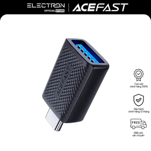 Bộ Chuyển Đổi Kéo Dài ACEFAST J1 USB-A Sang USB-C Hỗ Trợ Truyền Dữ Liệu & Sạc Nhanh