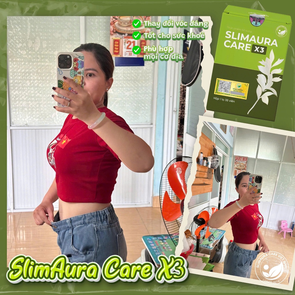 Giảm Cân Cấp Tốc Slimming Care X3 Chính Hãng 30 Viên Giúp Đào Thải Mỡ Thừa An Toàn