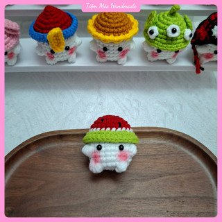[Ảnh Thật + Sẵn hàng] Móc khóa Mushroom (Nấm) đội Nón Handmade