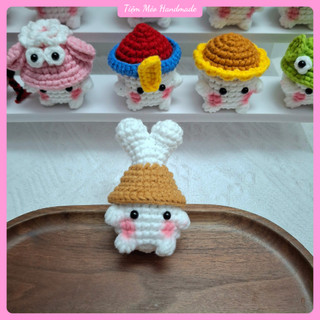 [Ảnh Thật + Sẵn hàng] Móc khóa Mushroom (Nấm) đội Nón Handmade
