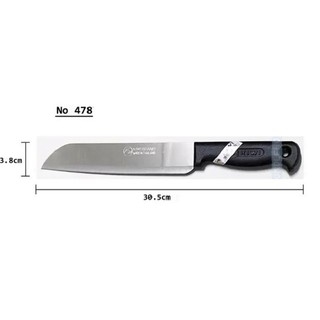Dao làm bếp Java siêu bén đầu nhọn cán nhựa đen chính hãng Kiwi Thái Lan mã 478