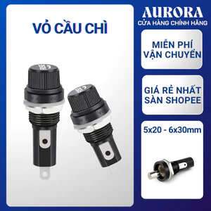 Đế vỏ cầu chì ống thuỷ tinh 5x20mm, 6x30mm 10A/250V