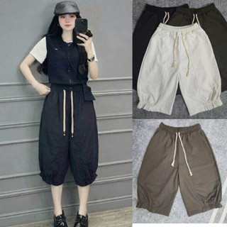 Quần Ngố  Chun Bèo Gấu Chất Liệu Kaki Dày Dặn