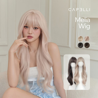 Tóc Giả Nguyên Đầu CAPELLI Xoăn Lơi Mái Thưa Melia Wig