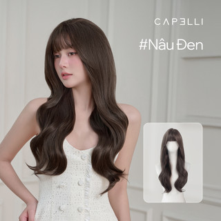 Tóc Giả Nguyên Đầu CAPELLI Xoăn Lơi Mái Thưa Melia Wig