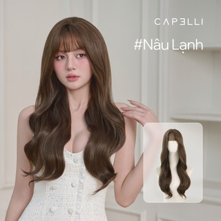 Tóc Giả Nguyên Đầu CAPELLI Xoăn Lơi Mái Thưa Melia Wig