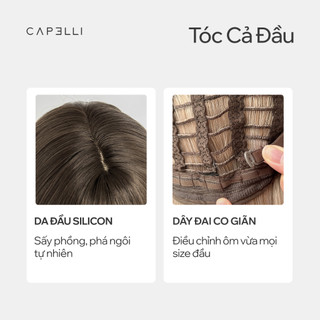 Tóc Giả Nguyên Đầu CAPELLI Xoăn Lơi Mái Thưa Envy Wig