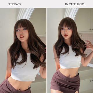 Tóc Giả Nguyên Đầu CAPELLI Xoăn Lơi Mái Thưa Envy Wig