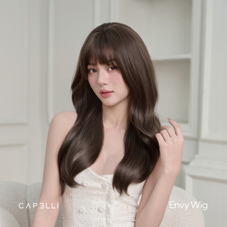 Tóc Giả Nguyên Đầu CAPELLI Xoăn Lơi Mái Thưa Envy Wig