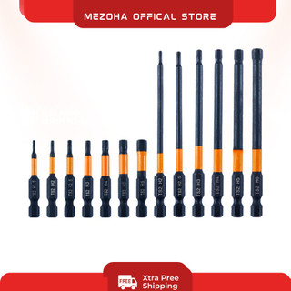 Bộ 4 Đầu Bắn Vít Lục Giác Chân 1/4" Cao Cấp 3.0mm-6.0mm dài 65mm và 100mm gắn máy khoan và máy vít