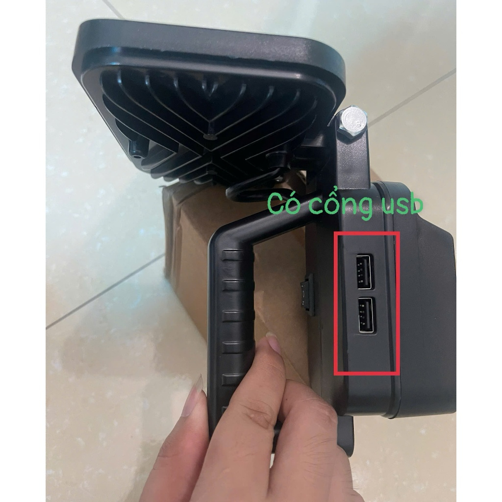 Đèn LED Siêu Sáng Sử Dụng Pin Makita 35-55 Bóng Với 2 Chế Độ Sáng, Có Cổng Sạc Điện Thoại USB Hot