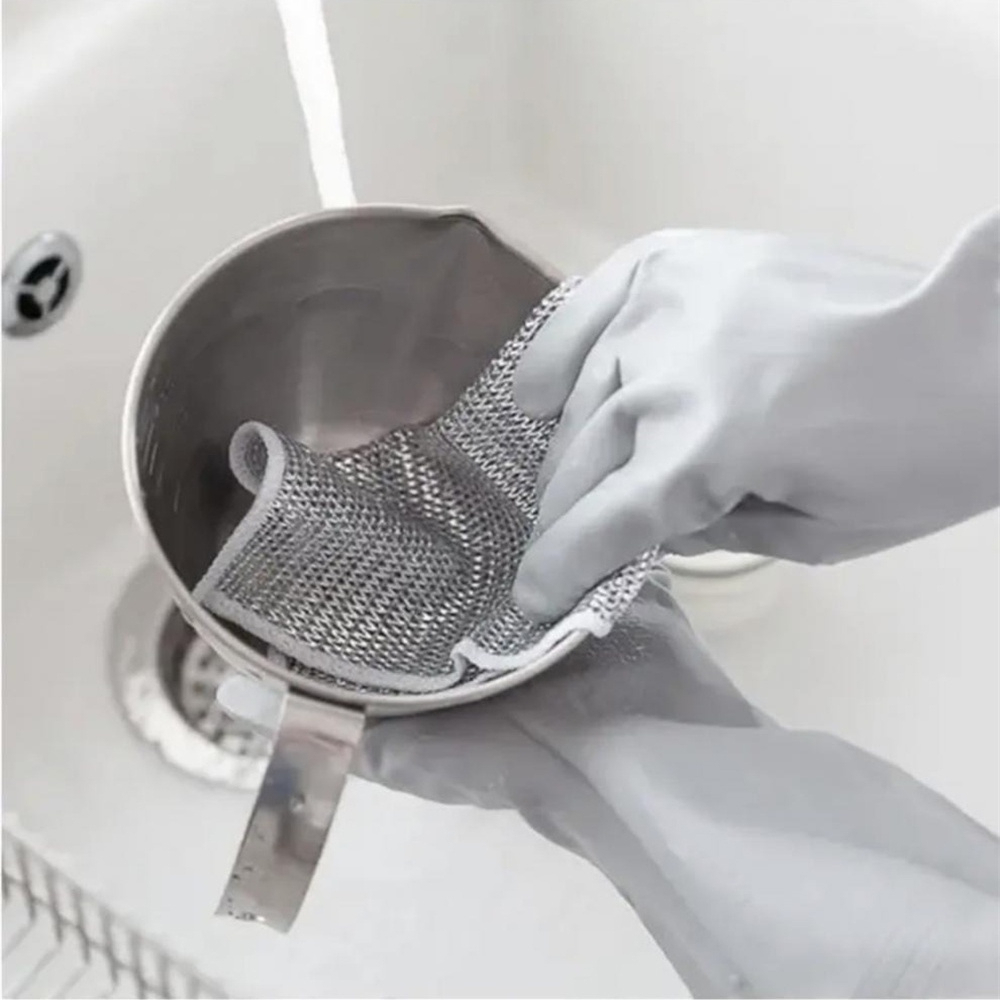 Khăn Lưới Rửa Bát Kim Loại, Khăn Lưới Dùng Lau Bát Chén Dĩa, Cọ Rửa Xong Nồi, Chống Bám Dầu Hot 2026