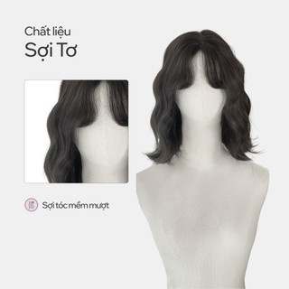 Tóc Giả Nguyên Đầu CAPELLI Xoăn Sóng Ngắn Lacy Wig