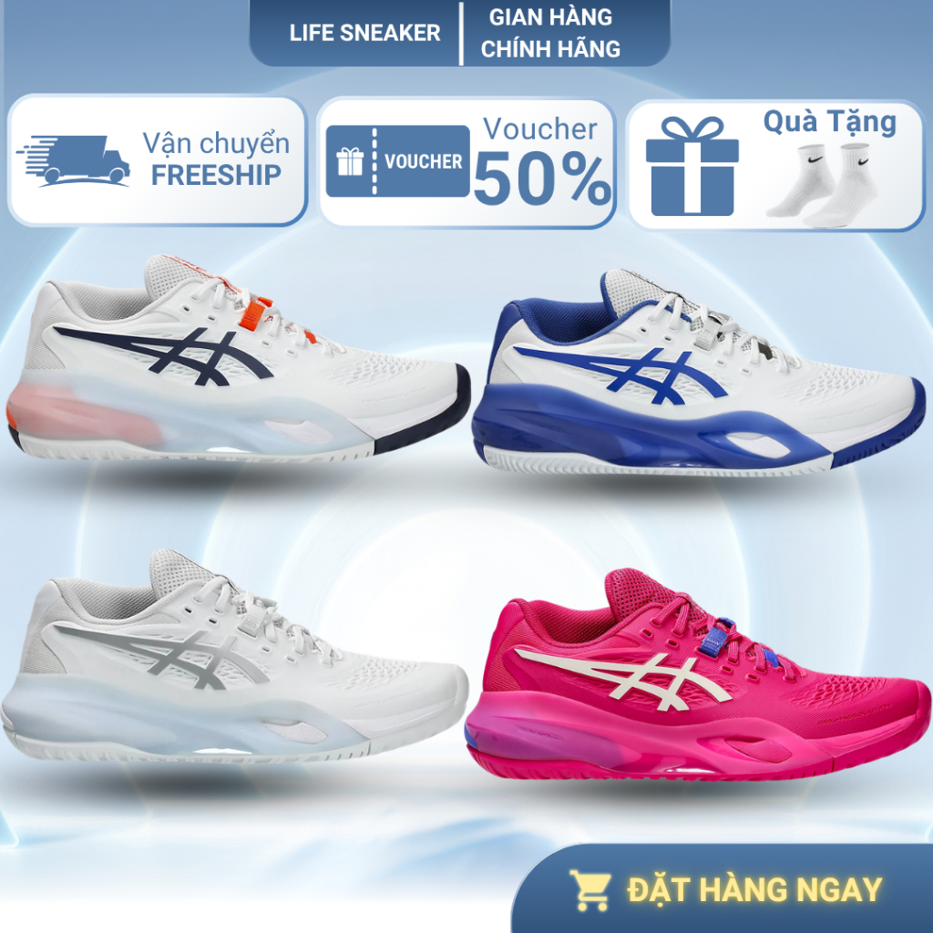 [Chính Hãng] Giày Thể Thao Sneaker_Asics Gel Resolution X Training/Pickleball/Tennis, unisex nam nữ - LIFE.SNEAKER