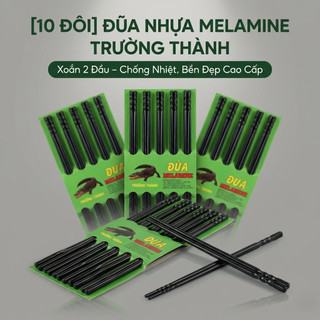 Đũa nhựa melamine loại xoắn 2 đầu – Chống nhiệt cao cấp – Trường An VN
