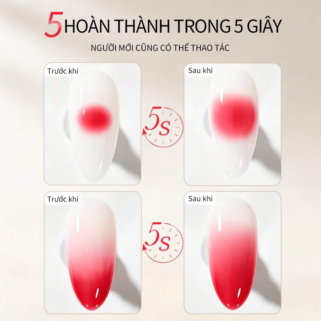 XEIJAYI làm móng tay phong cách Nhật Bản nhanh chóng nở tự nhiên gel nở gel gradient thuốc nhuộm nước móng thuật tự làm