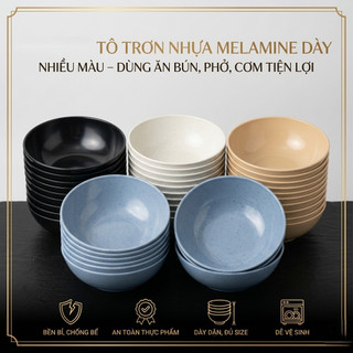 Tô Nhựa Xanh Dương - Tô Nhựa Ăn Bún Phở Chất Liệu MELAMINE - Trường An VN