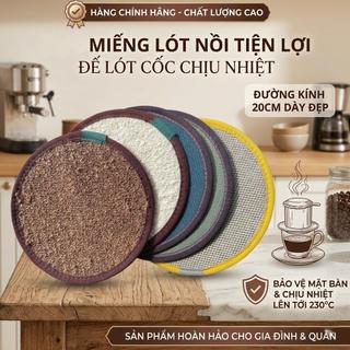 Miếng Lót Xoong Nồi Cách Nhiệt Dày – Họa Tiết Ngẫu Nhiên, Đẹp & Tiện Dụng – Trường An VN