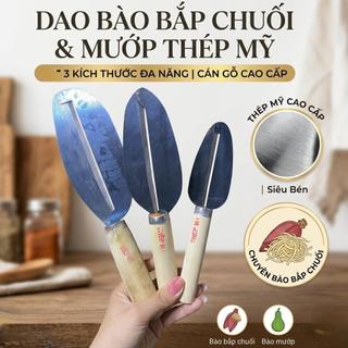 [Dao Bào Thép Mỹ] Bào Bắp Chuối – Bào Mướp – Nhiều Kích Cỡ Tiện Dụng – Trường An VN