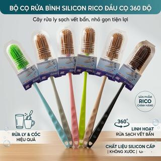 Cọ Silicon RICO Cao Cấp Rửa Ly & Bình, Làm Sạch Bình Tiện Lợi
