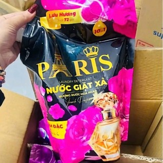 Nước Giặt Paris Luxury túi 2,2kg Tăng 3 Lần Hương Hoa, An Toàn Cho Da, Làm Sạch Nhanh