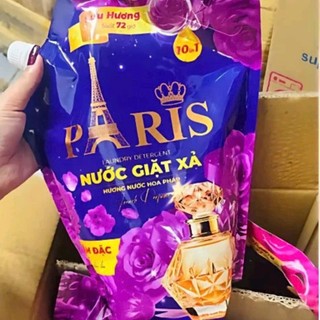 Nước Giặt Paris Luxury túi 2,2kg Tăng 3 Lần Hương Hoa, An Toàn Cho Da, Làm Sạch Nhanh