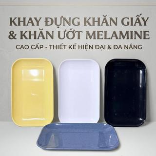 Khay đựng khăn ướt, khay chữ nhật đựng khăn giấy, khay chữ nhật melamine - Trường An VN