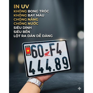 Tem UV Dán Khung Biển Số Xe - 168+ Mẫu Logo Honda Yamaha Vinfast, Decal Trang Trí Biển Số Siêu Đẹp