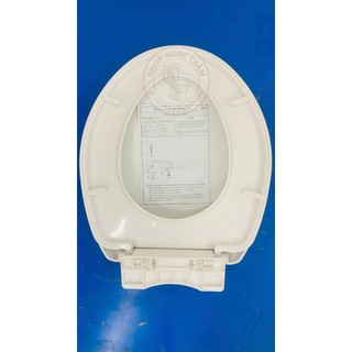 Nắp bồn cầu rơi êm 35*43cm thay thế cho bồn cầu 2 khối phổ thông