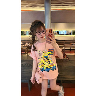 Áo thun chất cotton su form rộng tay lỡ - 6 minion