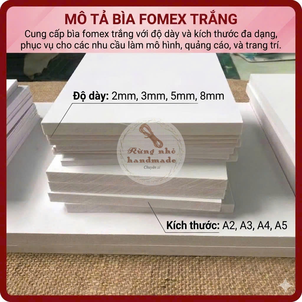 Bìa Fomex PVC, 3mm 5mm 8mm, Đủ Size, Làm Mô Hình Kiến Trúc, Sa Bàn, Bìa Cứng Dẻo, Dễ Gia Công, 𝐇𝐂𝐌