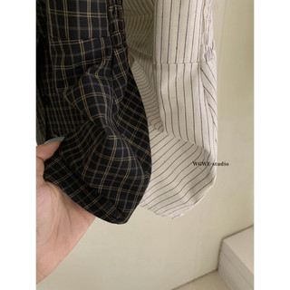 𝐏𝐡𝐢𝐞𝐧 𝐖𝐆𝐖𝐄 | (Sẵn) w9143 Áo 2 Dây Kẻ Caro Cúc Ngực Chun Lưng